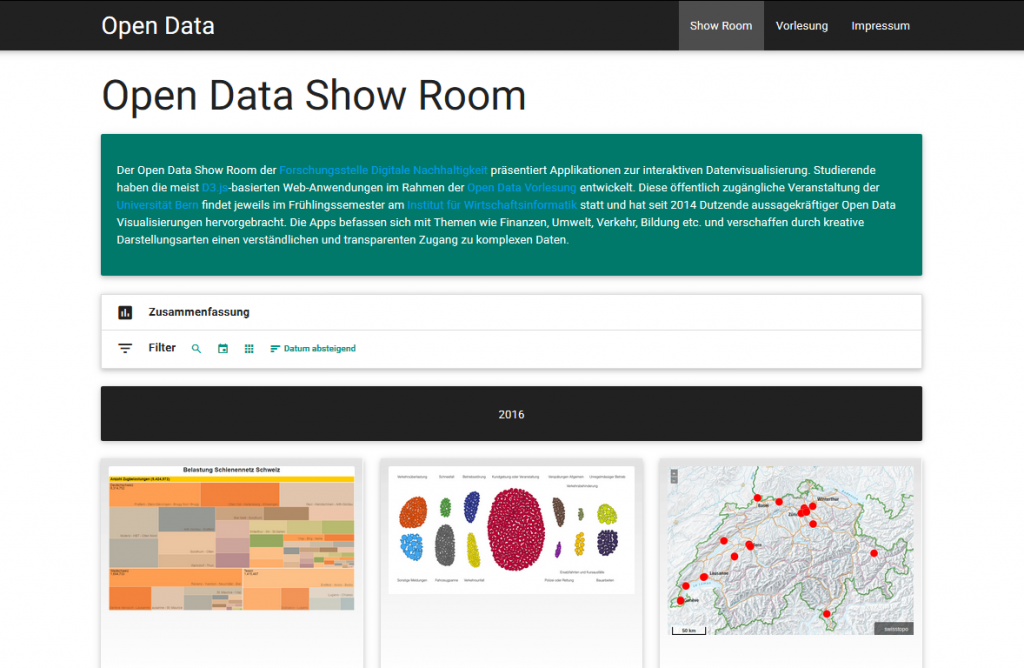 Open Data Show Room