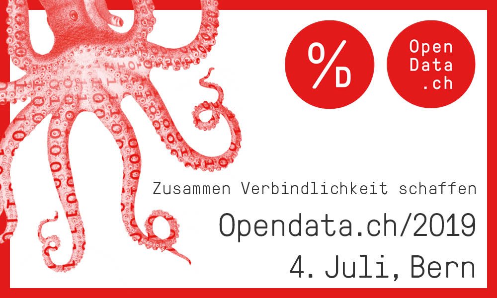 Ankündigungsbild von opendata.ch für «Opendata.ch/2019 Forum»