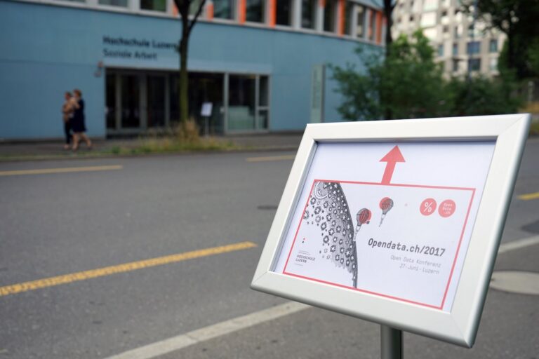 Bild aus der Ankündigung von «Opendata.ch/2017 Conference» auf opendata.ch