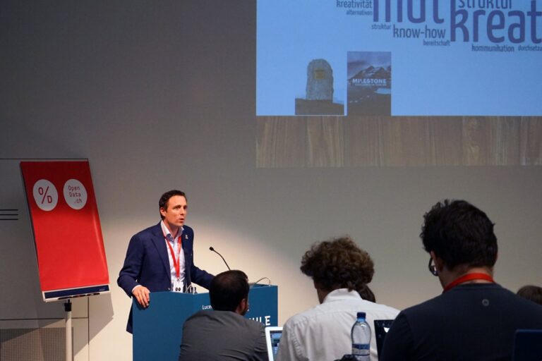 Bild aus der Ankündigung von «Opendata.ch/2017 Conference» auf opendata.ch