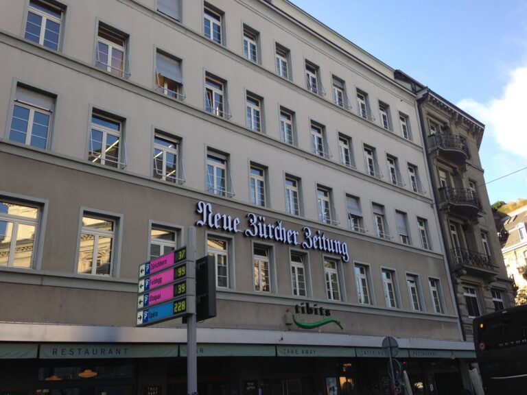The NZZ building in Zurich, host of the Election Hackdays