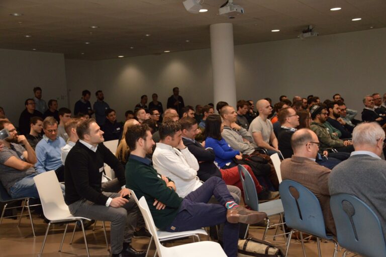 The plenary during the pitches