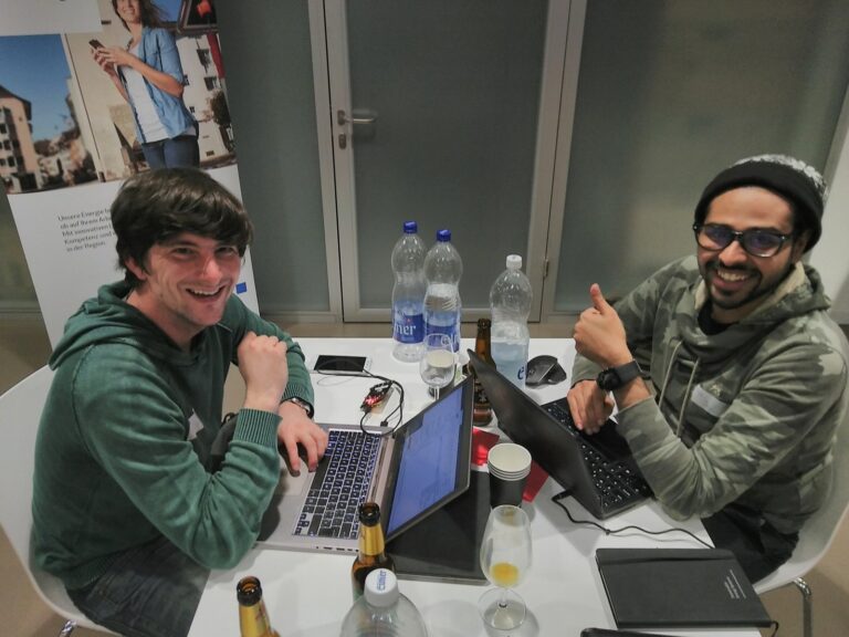 Still hacking after midnight