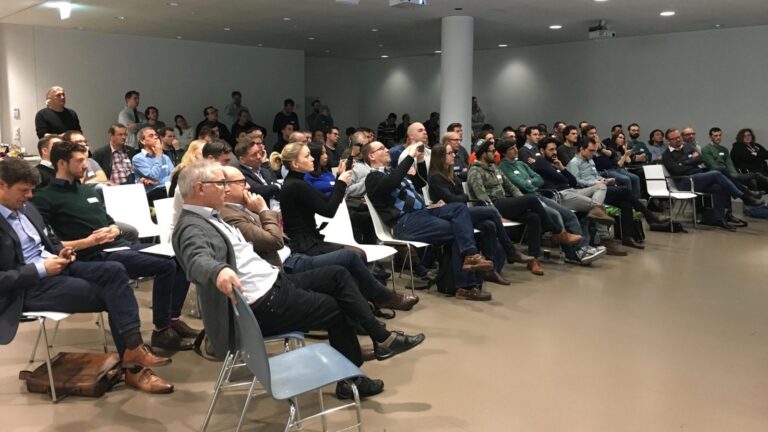 The audience during the presentations