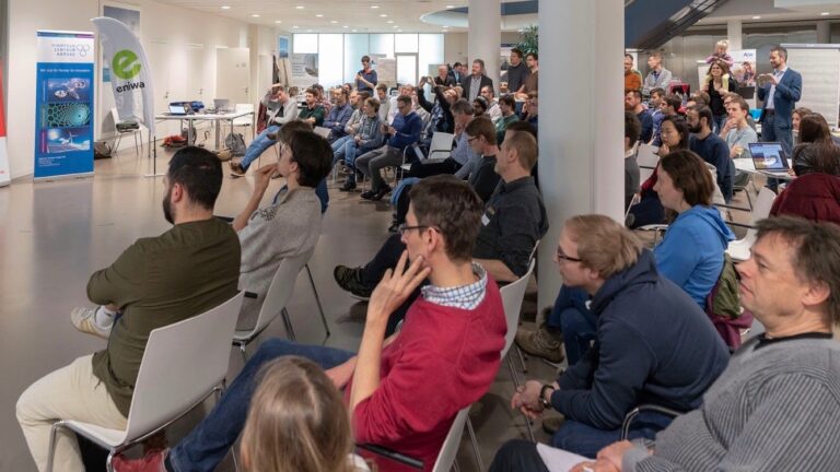 A full plenary at the Hightech Zentrum Aargau in Brugg