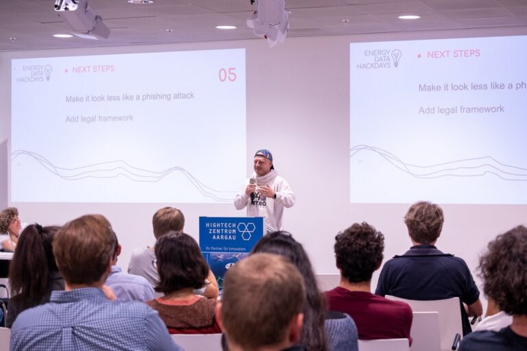 Energy Data Hackdays 2021 at the Technopark Aargau in Brugg, day 2: final presentations