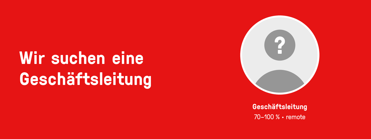 Wir suchen eine Geschäftsleitung