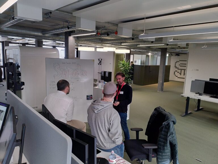 Die Teams an der Arbeit