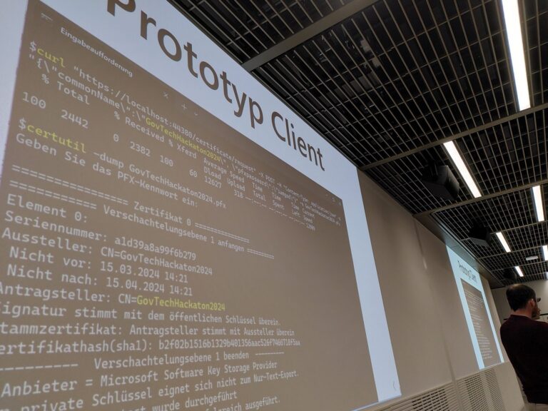 Präsentationen der Teams