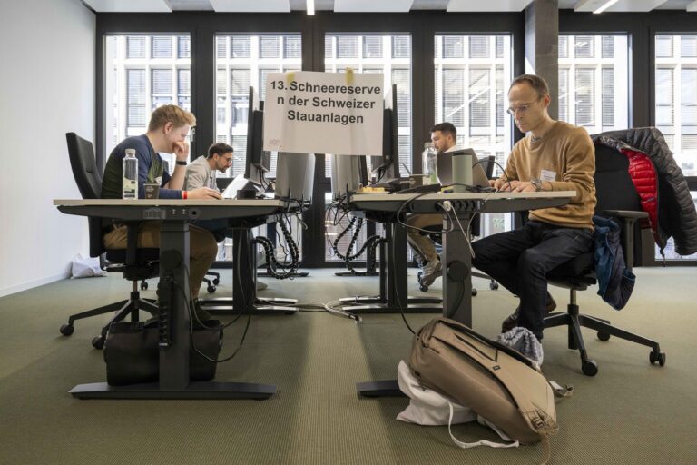 Das Team «Schneereserven der Schweizer Stauanlagen»