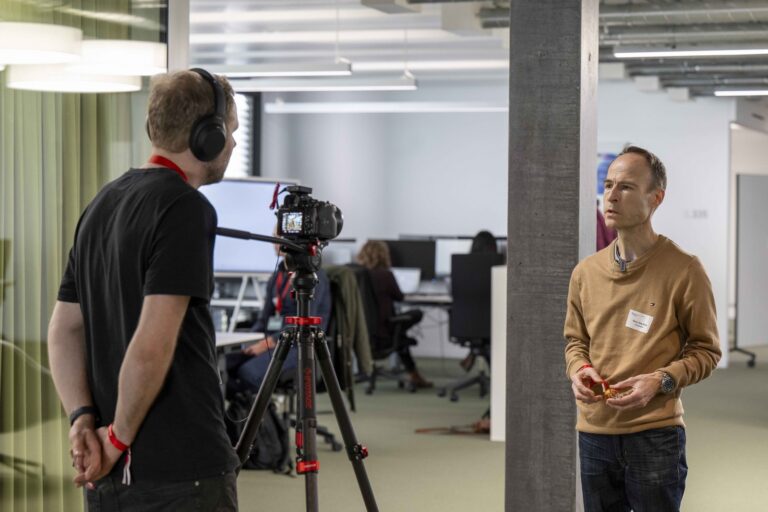 Interview für ein Video