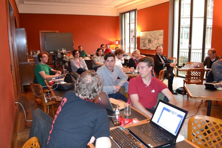 Audience at the final presentations