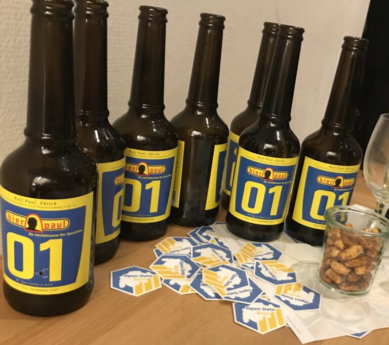 Open Data Beer Nr. 1, Karl der Grosse Zürich, 16.1.2018