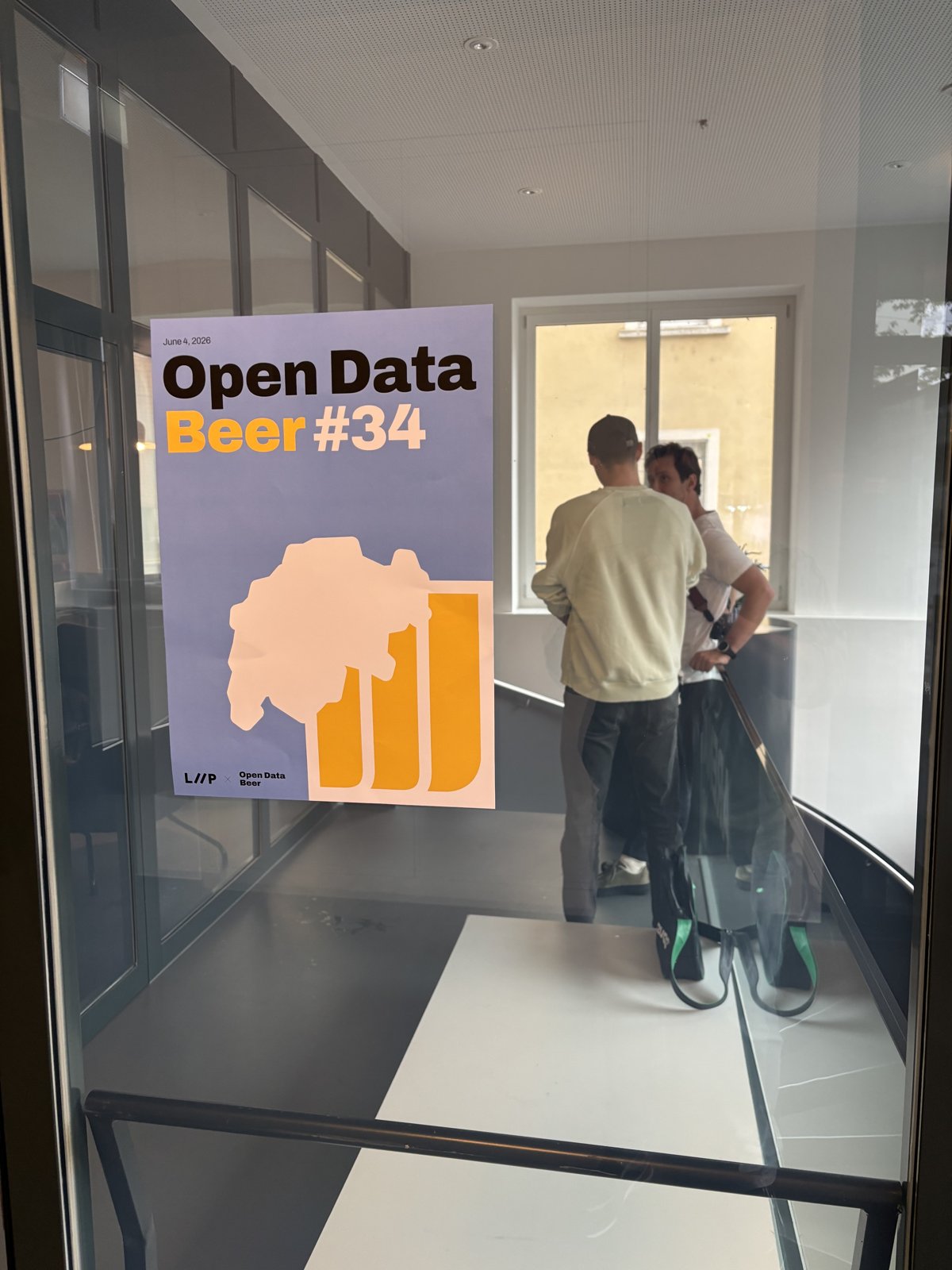 Announcement image by the organiser for “Open Data Beer Nr. 34”