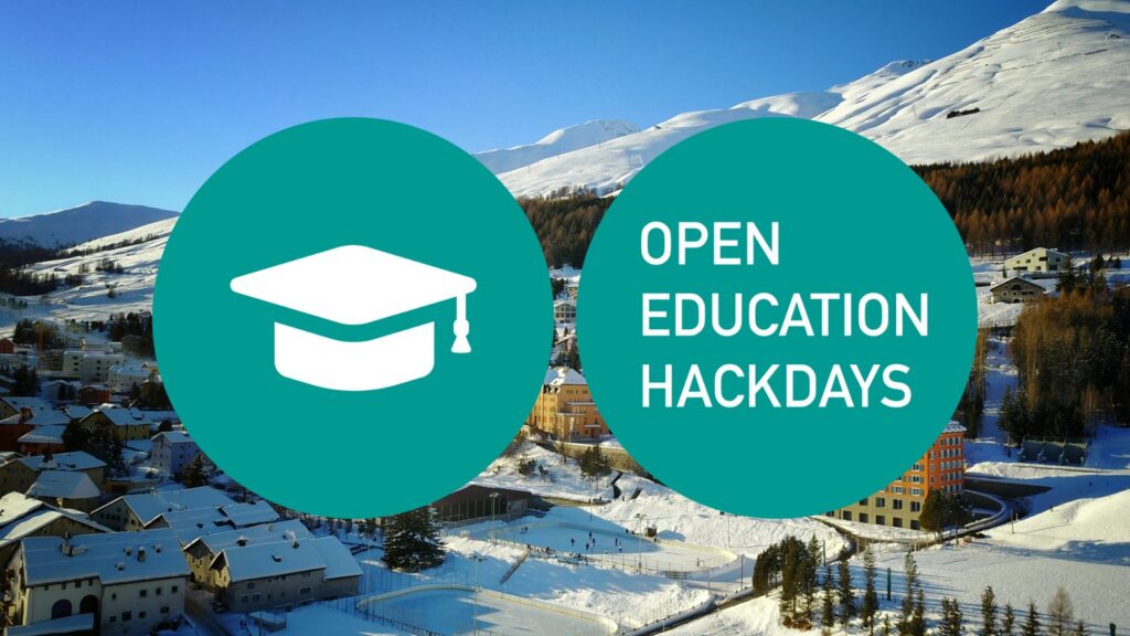 Ankündigungsbild von opendata.ch für «Open Education Hackdays»