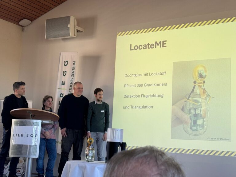 Schlusspräsentation des Hornissen-Teams («LocateME»)