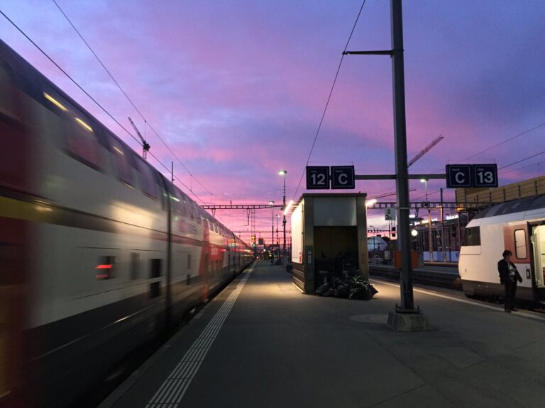 Heading home in the evening