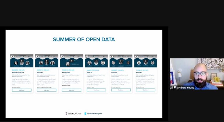 Andrew Young on The GovLab’s «Summer of Open Data»
