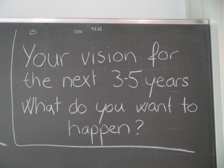 Chalk writing on the blackboard
