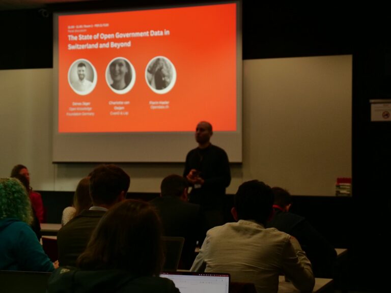 Florin Hasler introduces the panel on Open Government Data