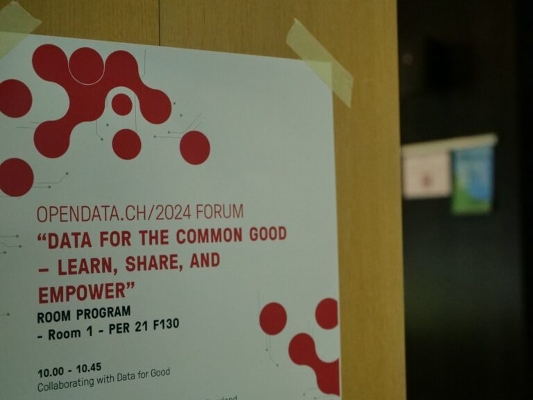 Poster “Opendata.ch/2024 Forum – Data for the Common Good”