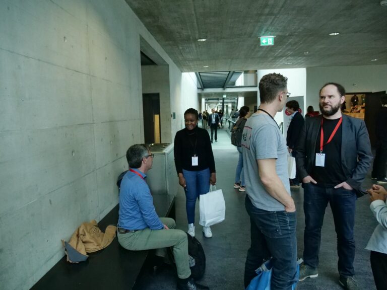 Break in the foyer