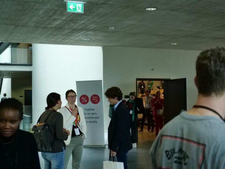 Conversations in the foyer