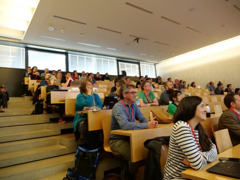 The audience at the closing keynote