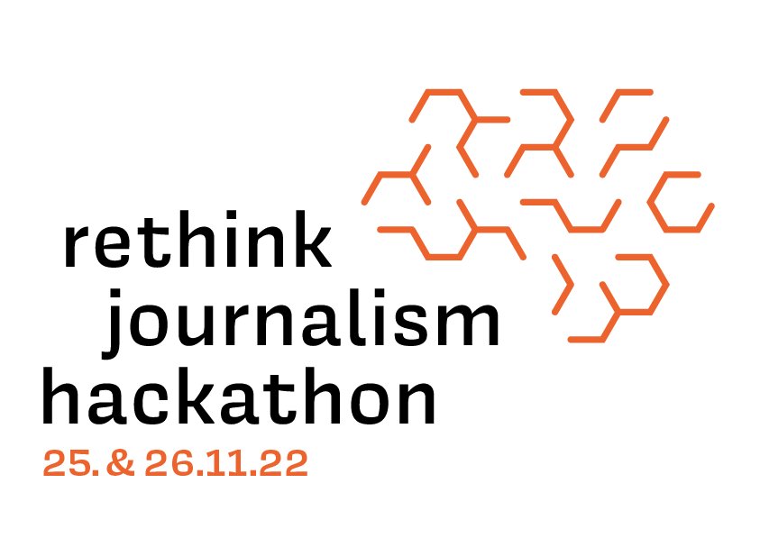 Ankündigungsbild von opendata.ch für «Rethink Journalism Hackathon 2022»