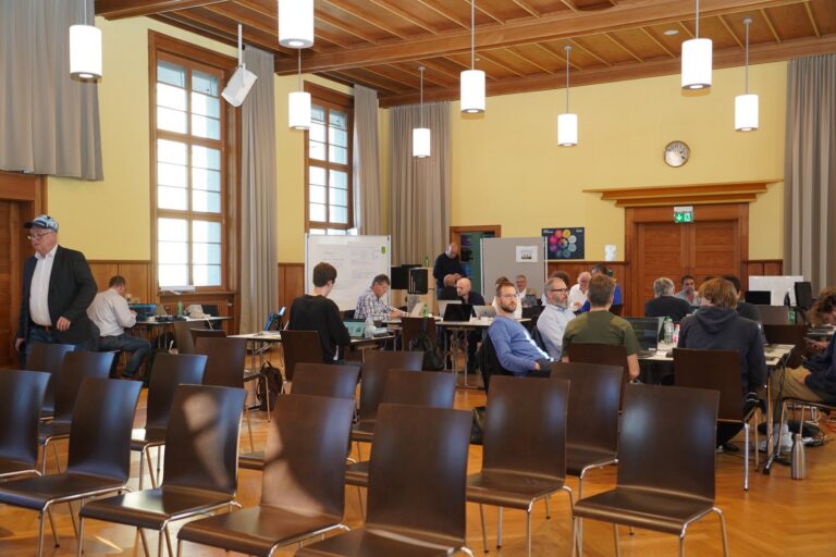 View of the auditorium on Saturday